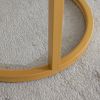 Modern Nesting Coffee Table w/ Golden Metal Frame & Marble Color Top (Set of 2)