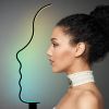 Modern RGBW Profile Face Floor Lamp w/  Remote Control