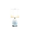 20"In Niels Silver Mirror Glass/Metal Table Lamp