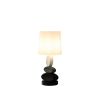 Coastal Como 19" Modern Stacked Tablets Metal Table Lamp