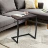 Steel Frame C-shaped Sofa End Table by Johns Homes
