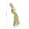 Modern Handcrafted Golden Rose Resin Sculpture