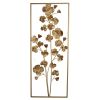 Golden Blooms 30" x 12" Metal Tree Wall Decor
