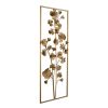 Golden Blooms 30" x 12" Metal Tree Wall Decor