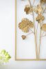 Golden Blooms 30" x 12" Metal Tree Wall Decor