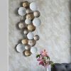 39.5" x 18" Metal Contemporary Wall Decor Accent