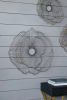 Modern Elegance Set of 3 Metal Flowers Wall Decor