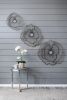 Modern Elegance Set of 3 Metal Flowers Wall Decor
