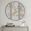Modern Golden Gingko Leaves 3-piece Metal Wall Decor Set