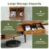 Modern Rustic Wood Lift-Top Coffee Table w/  Hidden Storage