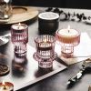 Nordic-Style Crystal Glass Tealight Candle Holder