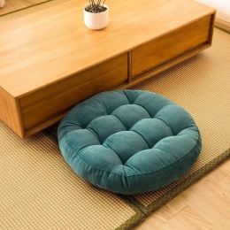 Round Meditation Pillow for Floor Seating & Yoga Comfort (Color: Green)