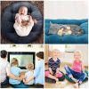 Round Meditation Pillow for Floor Seating & Yoga Comfort