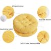 Round Meditation Pillow for Floor Seating & Yoga Comfort