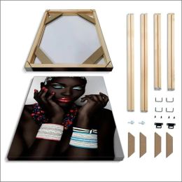 Solid Wood Frame for Stretch Canvas Paintings and Posters (Size A: height 30cm, Size B: width 30cm)
