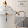 Gold Pearl Bone China Coffee Set British Porcelain