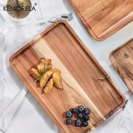 Versatile Bamboo Serving Tray Set by Kemorela (size: A)