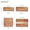 Versatile Bamboo Serving Tray Set by Kemorela