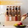 Bamboo Lid Kitchen Glass Seasoning Spice Jars Set