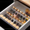Bamboo Lid Kitchen Glass Seasoning Spice Jars Set