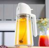 2-in-1 500ml Plastic Spray Oil Sprayer Bottle & Dispenser