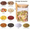 Versatile 18oz Airtight Glass Jars with Airtight Lids