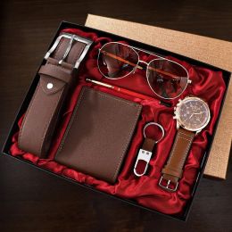 Shaarms Men's Luxury Gift Set (Color: Brown)