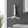 Diver Wall Decor Sculpture //11" Chrome/Black/Red/White