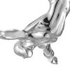 Diver Wall Decor Sculpture //11" Chrome/Black/Red/White
