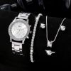 Luxury Casual Ladies' Jewelry Gift Sets w/ Rhinestone Fashion