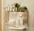 Multi-Layered Metal Wall-Mounted Storage Rack with No-Drill