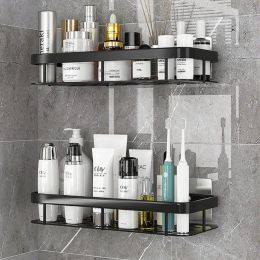 Multi-functional Bathroom Organizer & Shower Shelf (Style: A-Black Thicken)