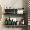 Gray Bathroom Storage Rack Towel Rack