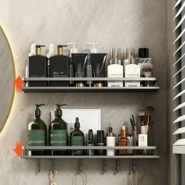 Gray Bathroom Storage Rack Towel Rack (size: 30cm)