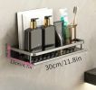 Gray Bathroom Storage Rack Towel Rack