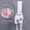 Automatic Toothpaste Dispenser w/ Toothpaste Squeezer & Toothbrush Holder