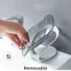 Clear Leaf Soap Holder Set - 3PCS Bathroom Storage