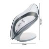 Clear Leaf Soap Holder Set - 3PCS Bathroom Storage