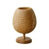 Modern Rustic Glow Bamboo Rattan Wood Table Lamp by Joyinled (US Plus)