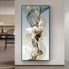 Nordic Style Golden Deer Tree Canvas Poster Prints