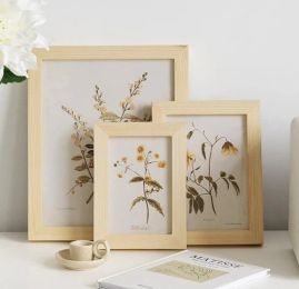 Classic Natural Wooden Picture Frames with Plexiglass (Color: 1pc wood color, size: 9X13cm 3.5X5in)
