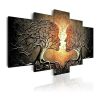 5-Panel Abstract Kiss Tree Canvas Painting HD Print Set
