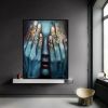Modern Abstract Colored Fingers Canvas Painting