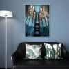 Modern Abstract Colored Fingers Canvas Painting