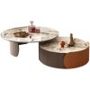 Modern Retractable Round Coffee Table Set