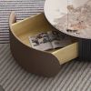 Modern Retractable Round Coffee Table Set