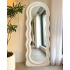 Full Length and Wall Mounted Wavy Mirror with Stand