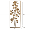 Golden Blooms 30" x 12" Metal Tree Wall Decor