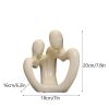 NORTHEUINS Ceramic Abstract Couple Statue
