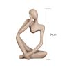 Modern Abstract Thinker Resin Sculpture